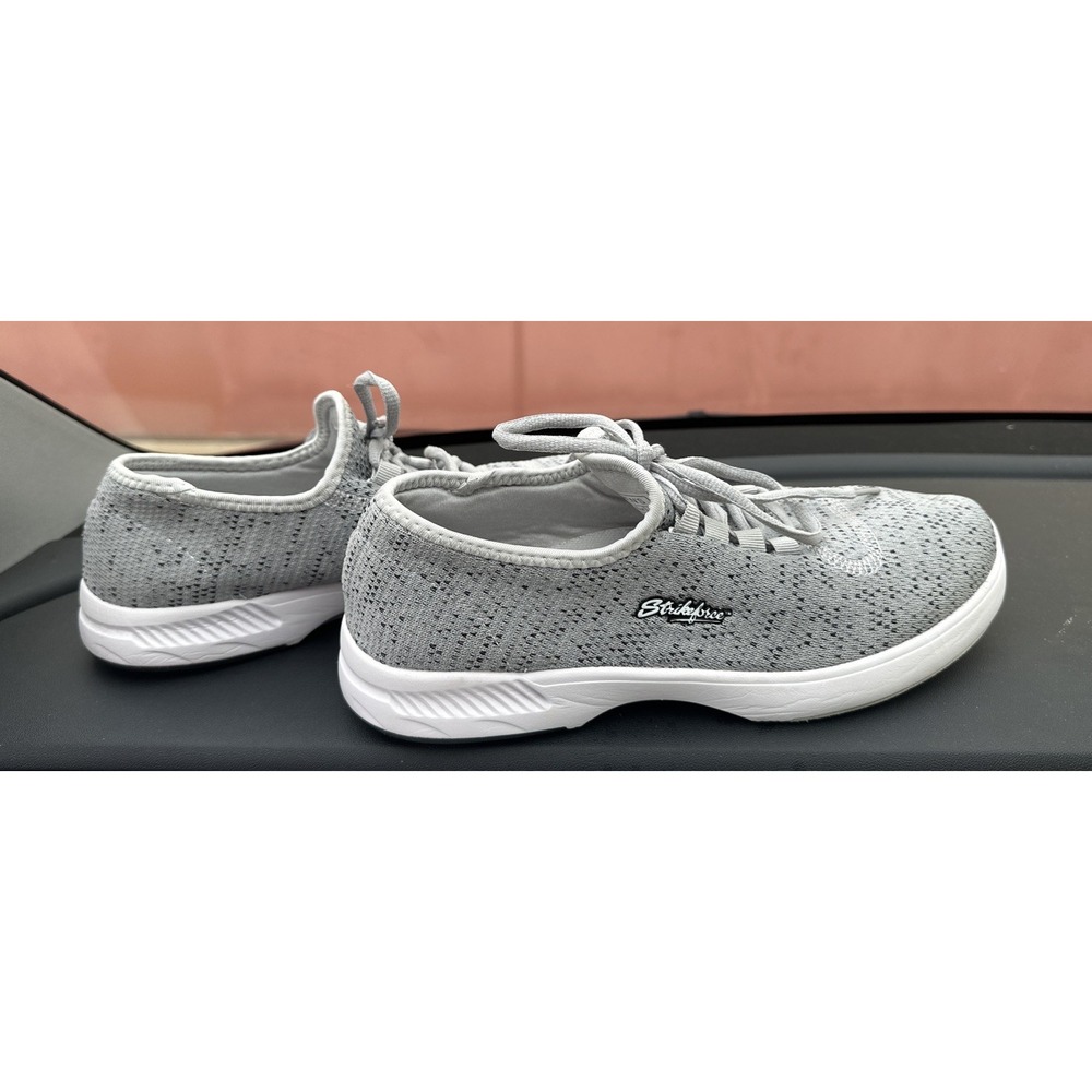 KR Strikeforce Maui Bowling Shoes Women's Size 7.5 Gray Knit Lace Up